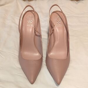 Vince Camuto Women's Pinkish Nude Slingback Heels - 11M